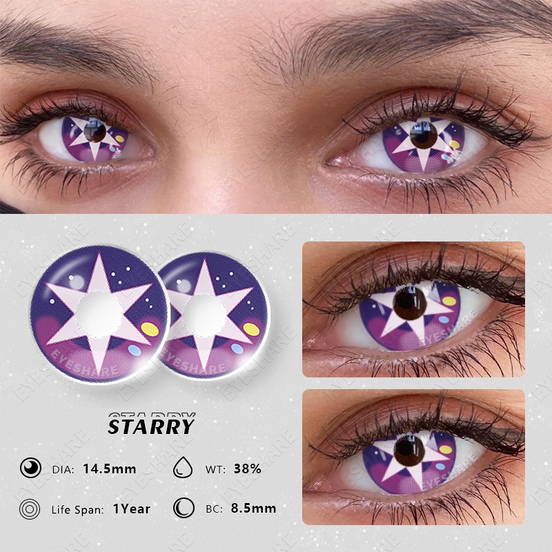 Eyeshare Mỹ Phẩm Trang Điểm Ống Kính genshin 1 14.5mm Mềm Mại Dùng Hóa Trang Hàng Ngày