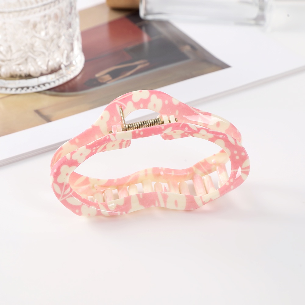 Kẹp tóc HAIMEIKANG bằng nhựa acetate dày dặn hình đám mây lớn phong cách ngọt ngào cho nữ