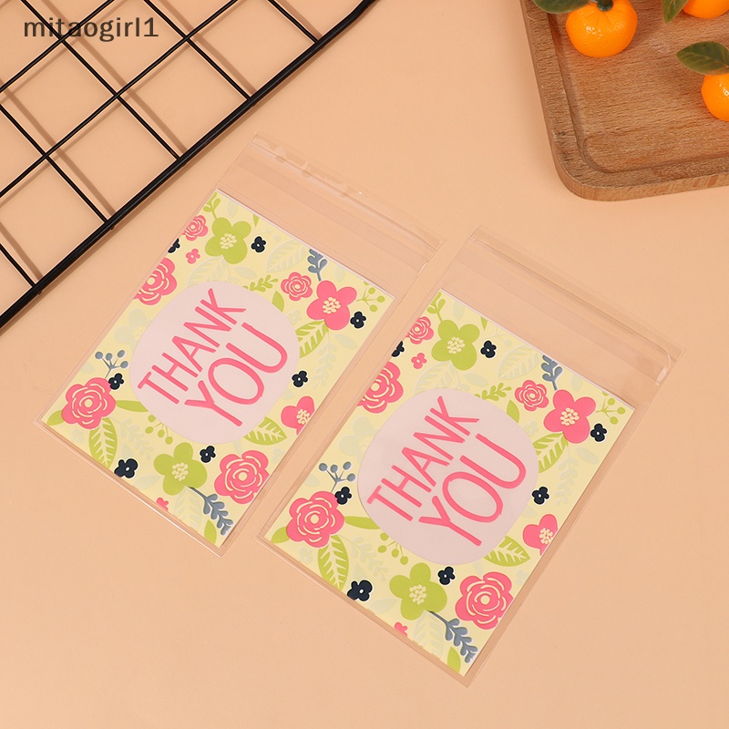 100 cái 10 * 13 cm cảm ơn cảm ơn túi bánh kẹo tiệc cưới ngày lễ tạ ơn túi quà tặng bánh quy nhựa túi đóng gói boutique