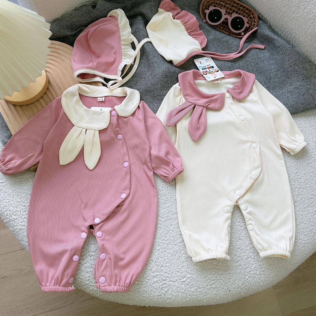 Bộ body dài tay bodysuit áo liền quần bộ đồ liền thân Babyshop88 cho bé trai bé gái M7.8.23-7
