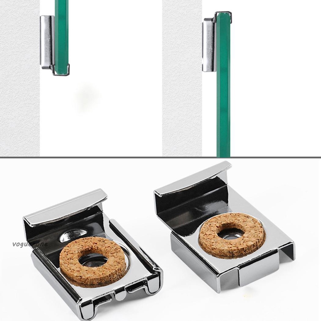 #VOGUEZ#Glass Kẹp phòng tắm gương kính treo tường bộ phần cứng có thể điều chỉnh