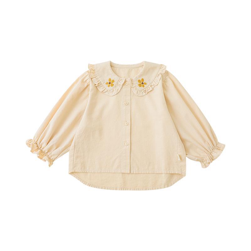 Set Áo Sơ Mi Cổ Búp Bê Và Đầm Thời Trang Mùa Thu Cho Bé Gái