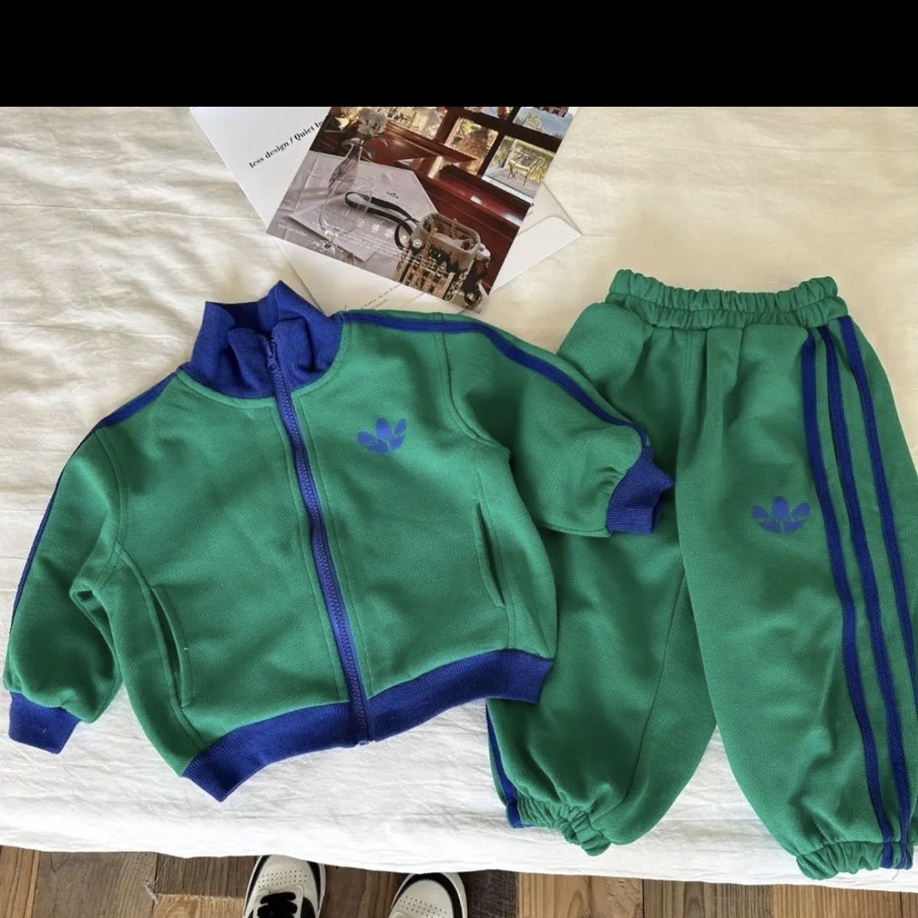 Set Đồ Thể Thao Hai Món Phong Cách Mới Mùa Xuân Thu Cho Bé Trai