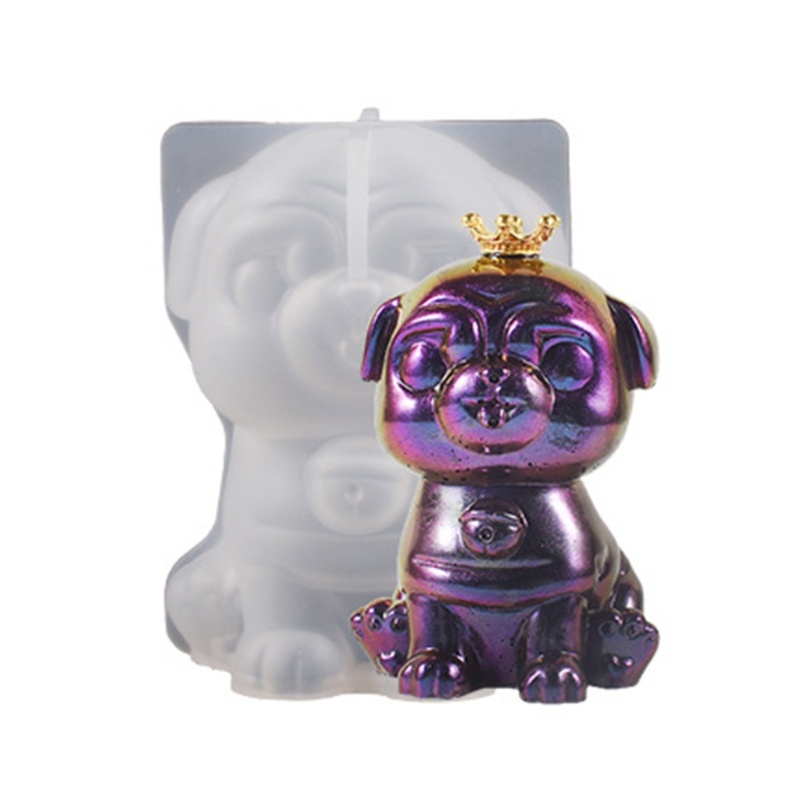 Khuôn silicone Làm Móc Khóa diy Hình Chó Mèo Xinh Xắn