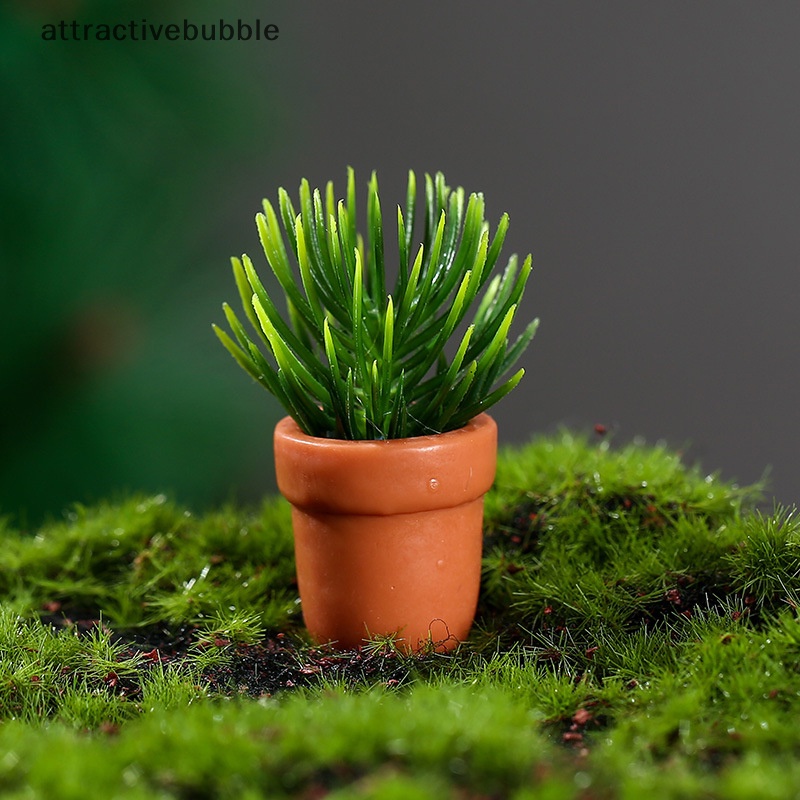 Atvn 1 cái dollhouse miniature green plant pot nội thất trang trí nội thất phụ kiện martijn