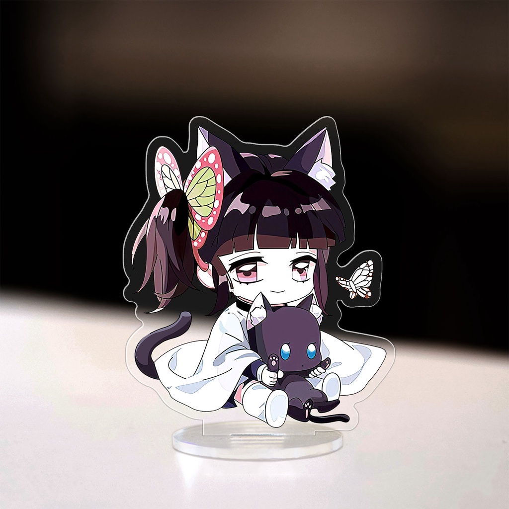 Mô hình Standee anime Kimetsu no Yaiba chibi Tanjiro Zenitsu Nezuko Inosuke Demon Slayer Manga Nhật Bản cao 8cm NLSHOP
