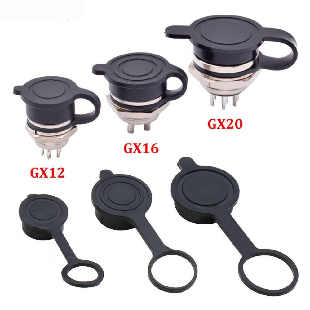 Muvako Gx12 gx16 gx20 Nắp Đậy Ổ Cắm Vòng Tròn Bằng Cao Su Chống Bụi Chống Nước Trọng Lượng Nhẹ Cho gx12 gx16 gx20