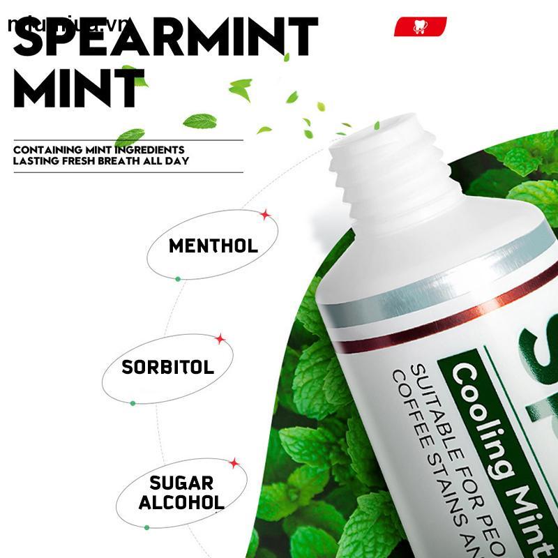 Miumiua🔮Kem đánh răng làm trắng răng loại bỏ cao răng hôi miệng tẩy ố vàng 100g làm trắng làm sạch răng làm mới hơi thở khử mùi