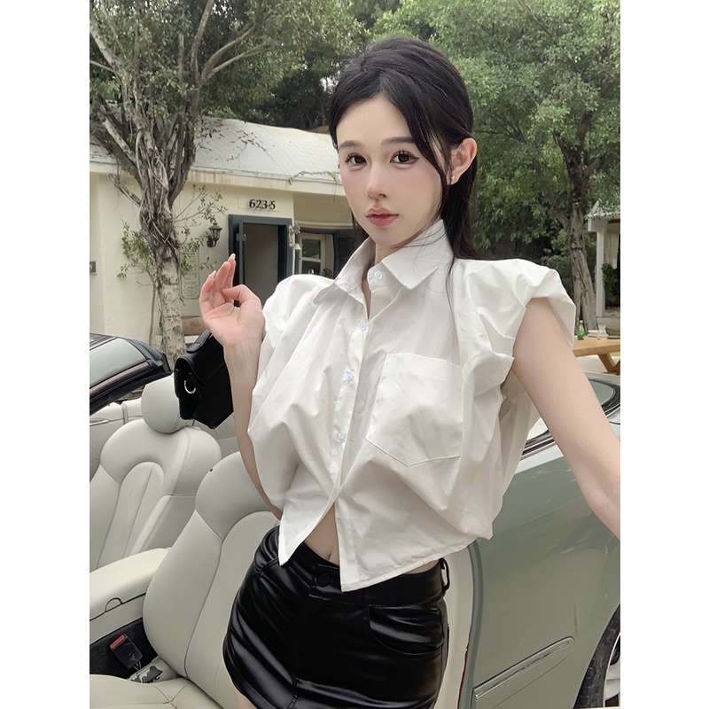 Áo sơ mi SUXI không tay thời trang mùa hè cho nữ