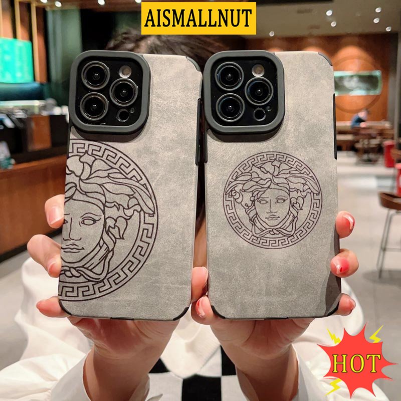Ốp Điện Thoại Da Cừu Bảo Vệ Chống Bụi Bẩn Chống Sốc Cho IPhone 14 13 11 12 Pro Max 7 8 Plus X XR XSMAX