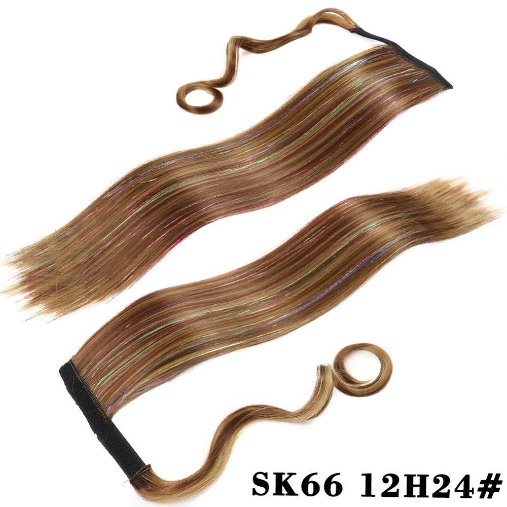 ANEMONE Tóc Giả Đuôi Ngựa Thẳng Dài Màu Nâu Bằng Sợi Tổng Hợp Chịu Nhiệt Dành Cho Nữ