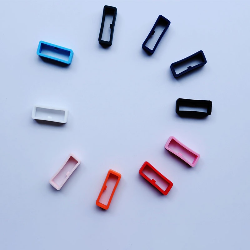 Set 4 Vòng Cao Su Silicone Nhiều Màu Sắc 16mm 18mm 20mm 22mm 24mm Giữ Khóa Dây Đồng Hồ