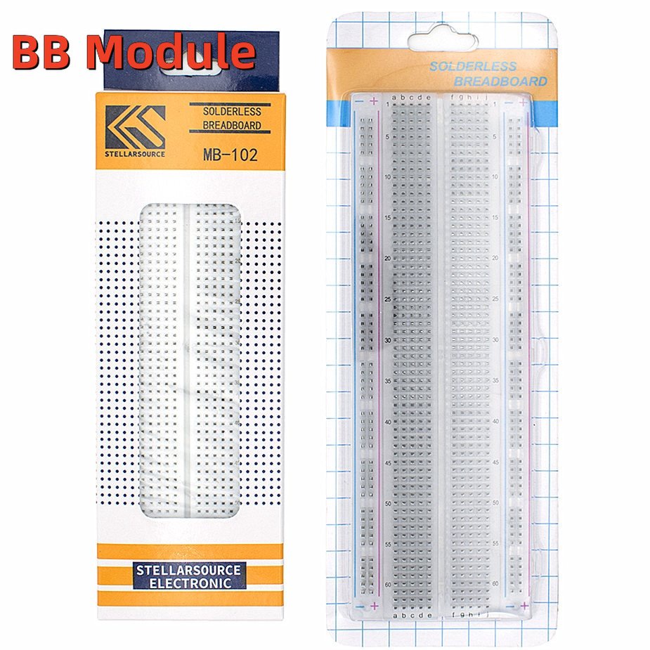Bo Mạch breadboard 830 Điểm mb102 mb-102 Màu Trắng / Trong Suốt Chuyên Dụng