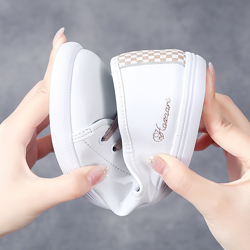 Giày Thể Thao Da Phong Cách Hàn Quốc Năng Động Trẻ Trung Dành Cho Nữ