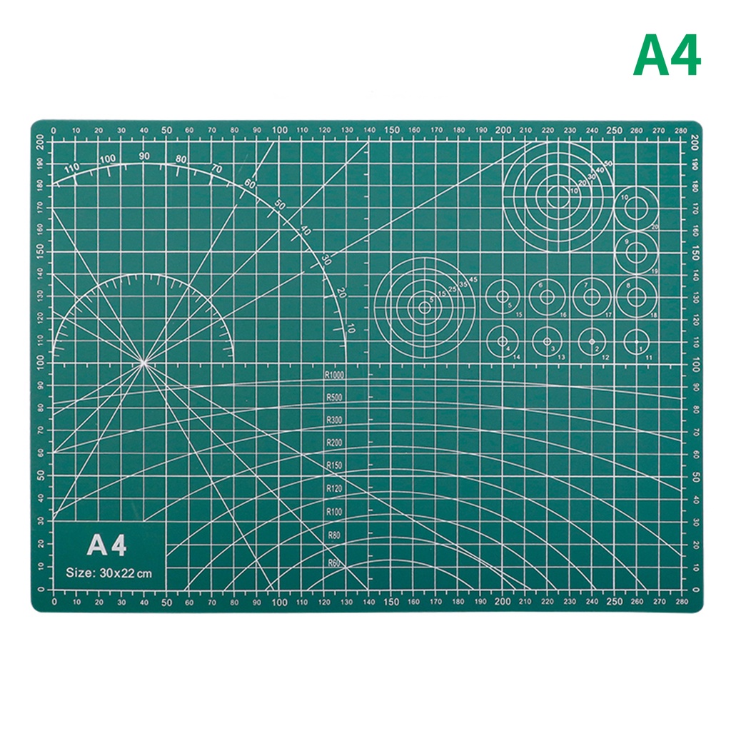 Thớt Cắt Giấy A4 Hai Mặt Bằng PVC Chống Trượt Dày 3mm