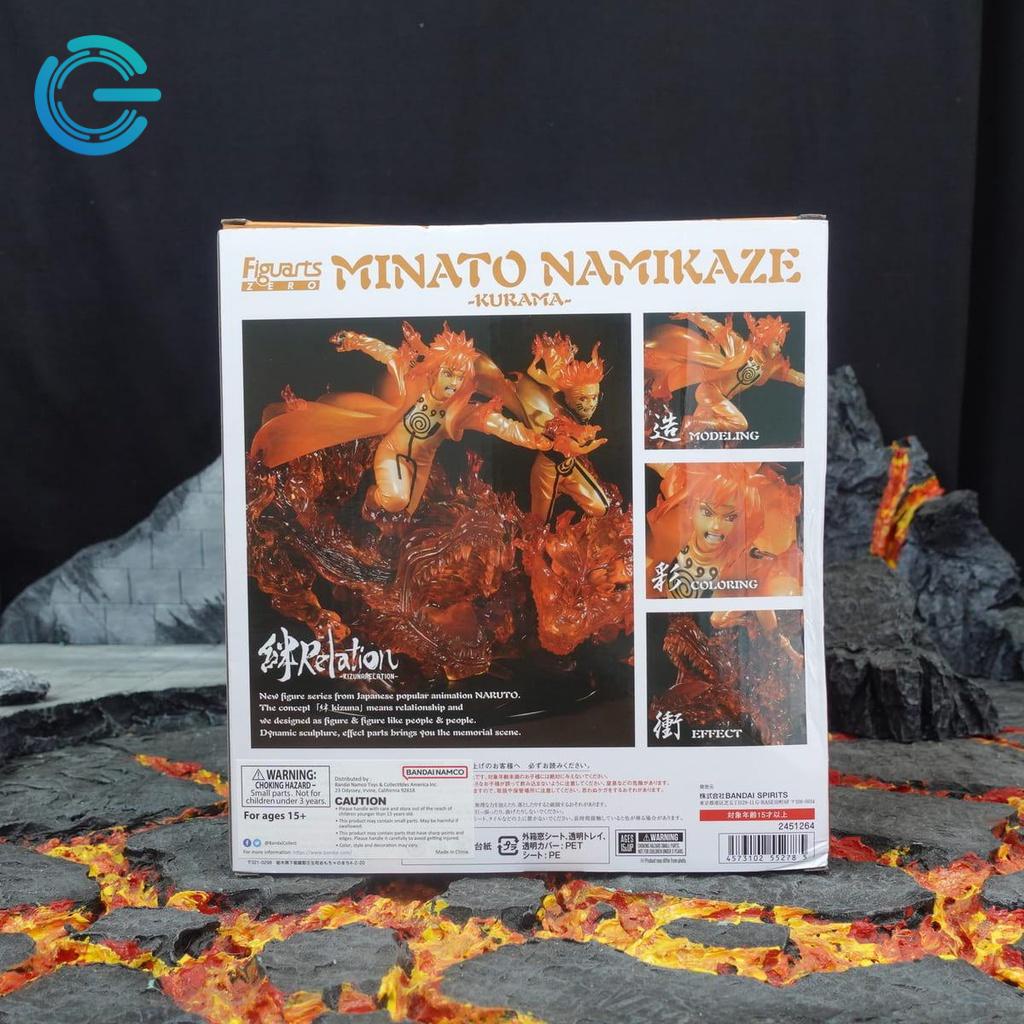 Mô hình Figuarts Zero Kyuubi Namikaze Minato Kizuna Relation dòng Naruto non scale figure Nhật NARBD02