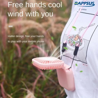   Dây Buộc + Dây Cáp  Quạt Điện USB Mini Đeo Cổ Có Thể Gập Lại Thiết Kế Sáng Tạo Phù Hợp Cho Văn Phòng   Ngoài Trời 