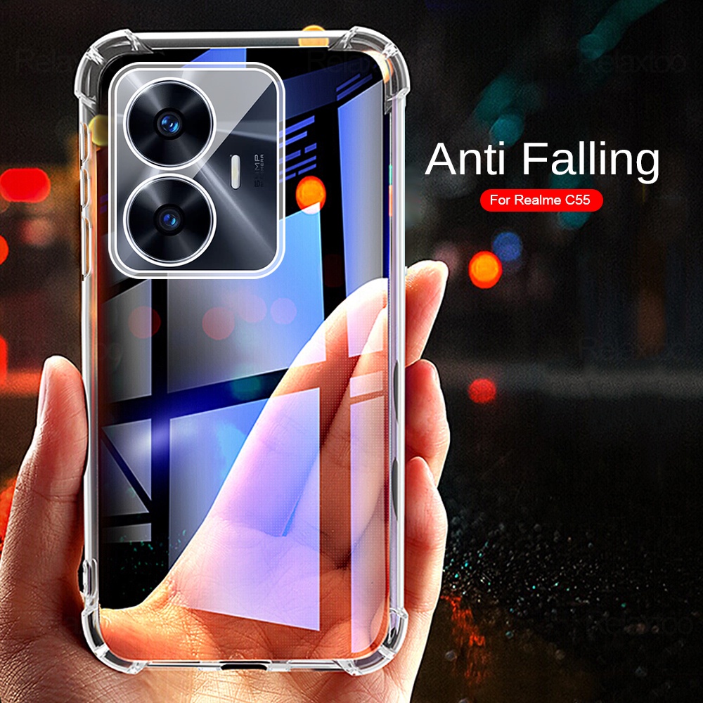 Trong Suốt Ốp Điện Thoại Silicon Chống Sốc Cho realme c55 c 55 5g RMX3710 6.72 "realmec55 5g