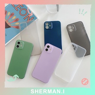 Ốp Điện Thoại Cứng Nhám Trong Suốt Siêu Mỏng 0.35MM Cho iPhone 11/11promax/12/12promax/xsmax-SN