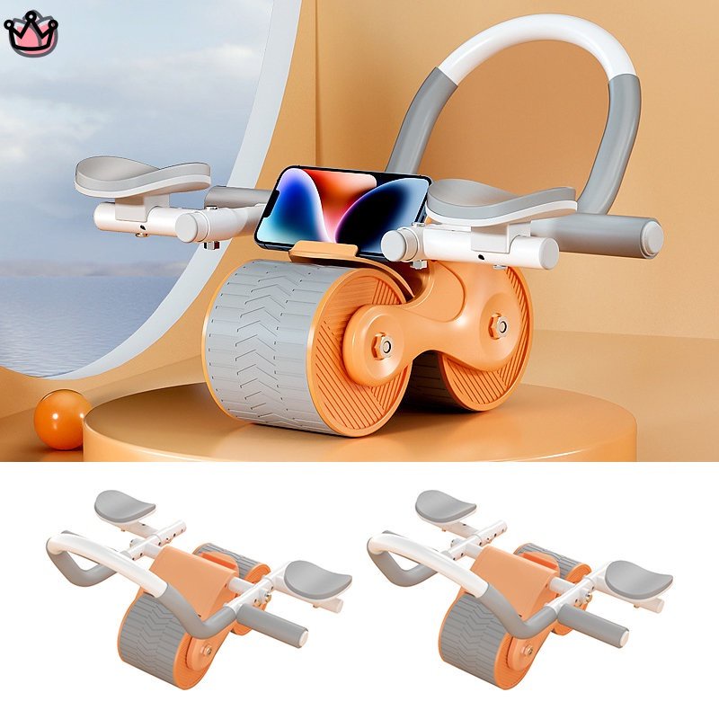 Bánh Xe Lăn Ab Tự Động Đàn Hồi Chậm Có Giá Đỡ Điện Thoại Bằng Abs Và Trọng Lượng Nhẹ Dễ Mang Theo Và Lưu Trữ Yên Tĩnh