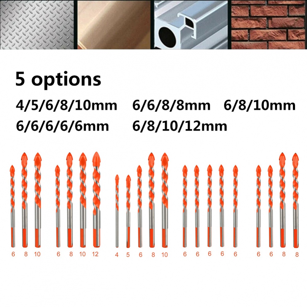 Mũi Khoan Lỗ Gốm 4mm-12mm Độ Bền Cao Bằng Cacbua Mới