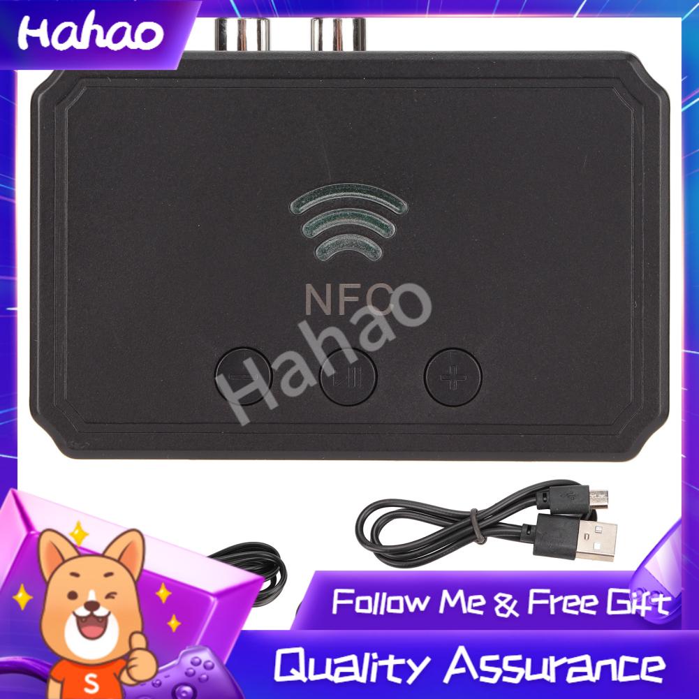 Hahao NFC 5.0 Audio Receiver 3.5mm AV Interface Multifunctional NFC Desktop Adapter for Wired Headphones Speakers