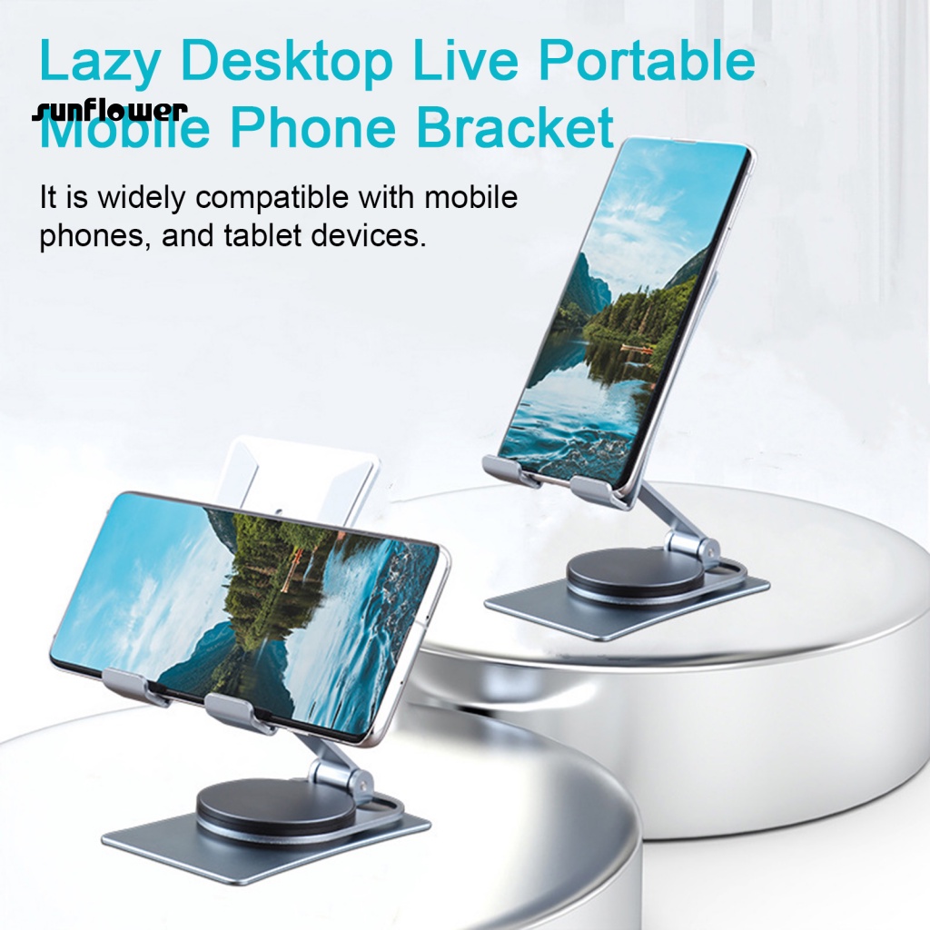 Sf_giá Đỡ Điện Thoại Bằng Kim Loại Trơn Đa Năng Không Cần Chặn Màn Hình Có Thể Gậ