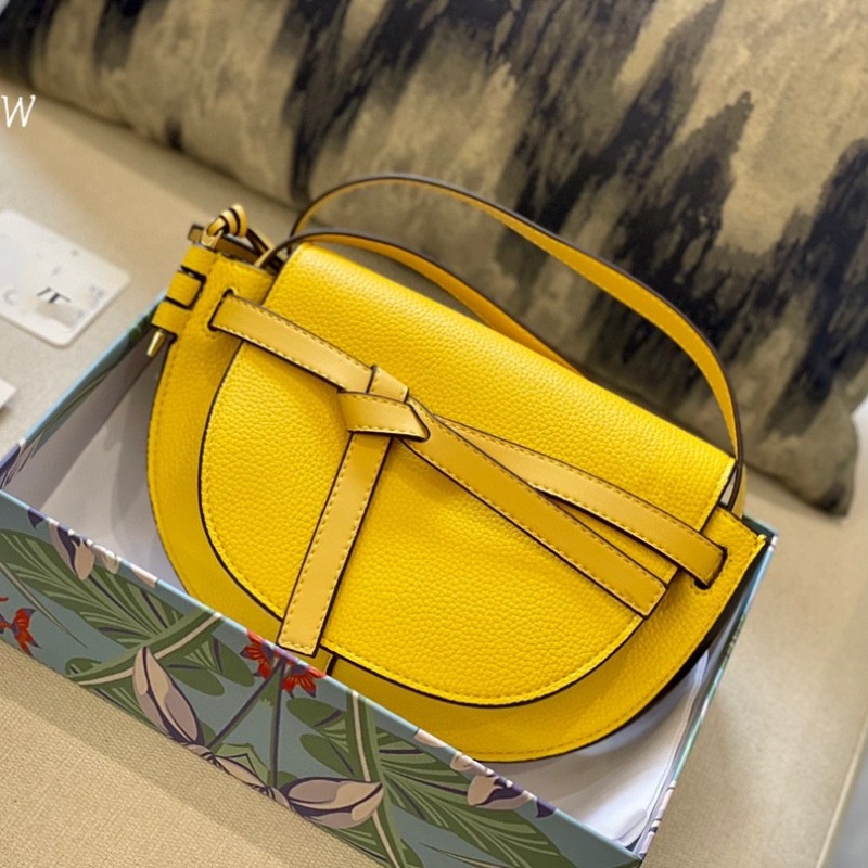 Túi Đeo Chéo Da Bò Thật Mini Hình Bán Nguyệt / Tam Giác Đính Nơ Thời Trang Phong Cách Mới 2022 Cho Nữ