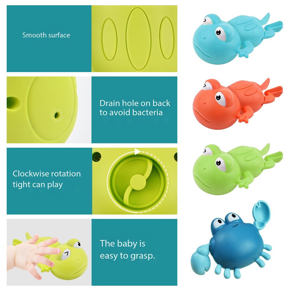 Đồ Chơi Lên Dây Cót Hình Cua / Ếch / Ếch Cho Bé Chơi Khi Tắm Y9V8