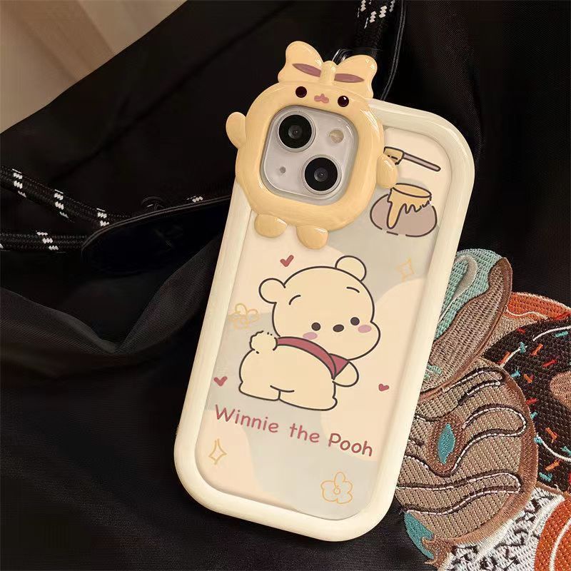 ✅Ốp Điện Thoại Trong Suốt Họa Tiết Hoạt Hình Winnie the Pooh Dễ Thương Cho Iphone 11 14iPhone13 promax 12 78p