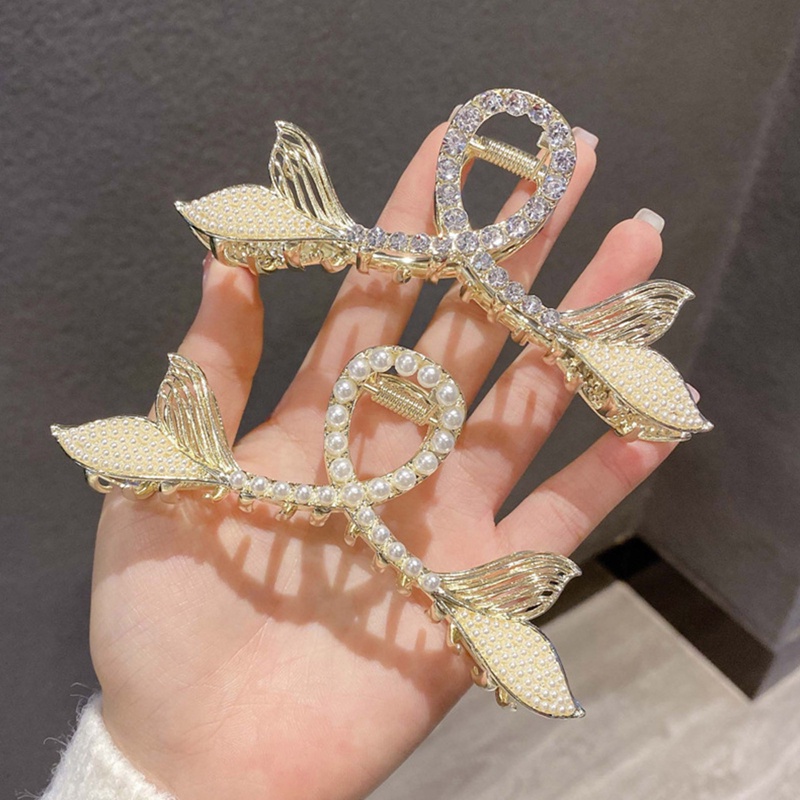 Kẹp Tóc Đuôi Cá Đính Ngọc Trai Thời Trang Cho Nữ