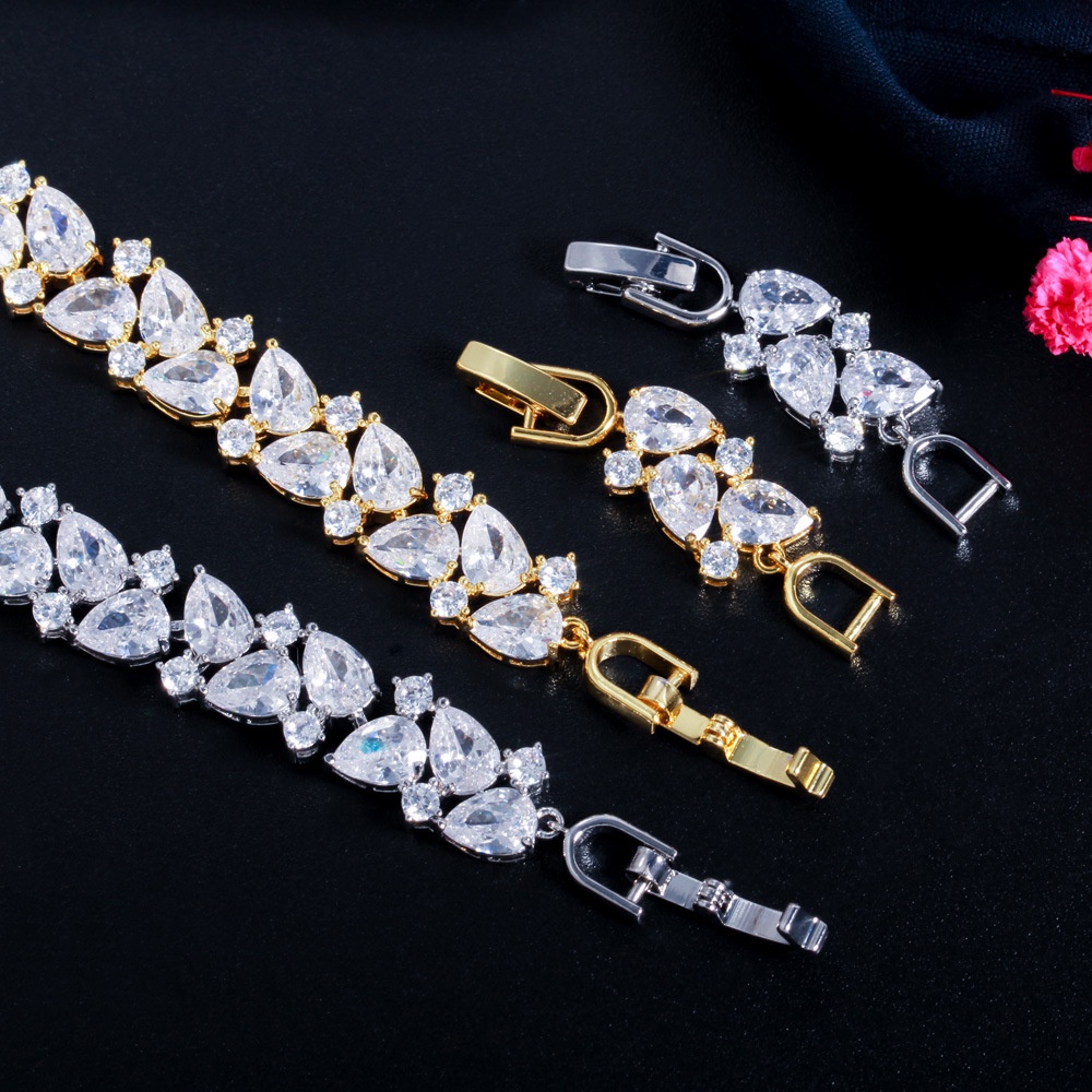 Vòng Tay Đính Đá Zircon Dễ Phối Đồ Thời Trang Cho Nữ