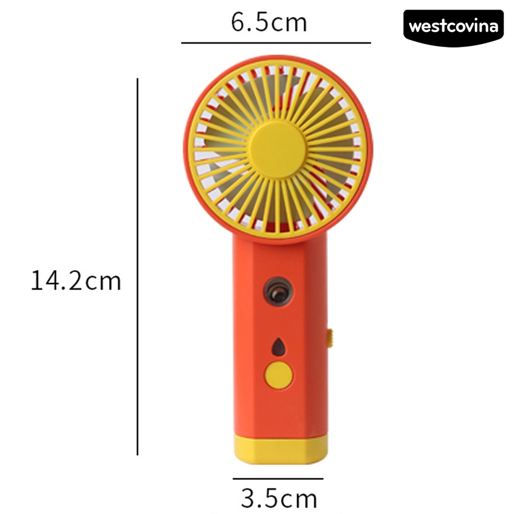 Túi Đựng Đồ Dùng Đa Năng Tiện Dụng♋Quạt Mini Để Bàn Bằng Nhựa Có Đèn LED Và Vỏ Màu Dạ Quang Có Thể Sạc Lại Bằng Cổng USB
