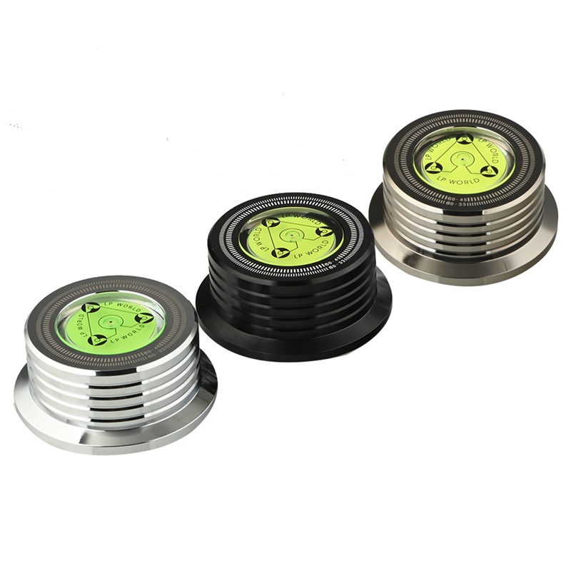 Bộ Ổn Định Đĩa Máy Nghe Nhạc Vinyl LP 60Hz Bằng Hợp Kim Nhôm Kèm Kẹp Trọng