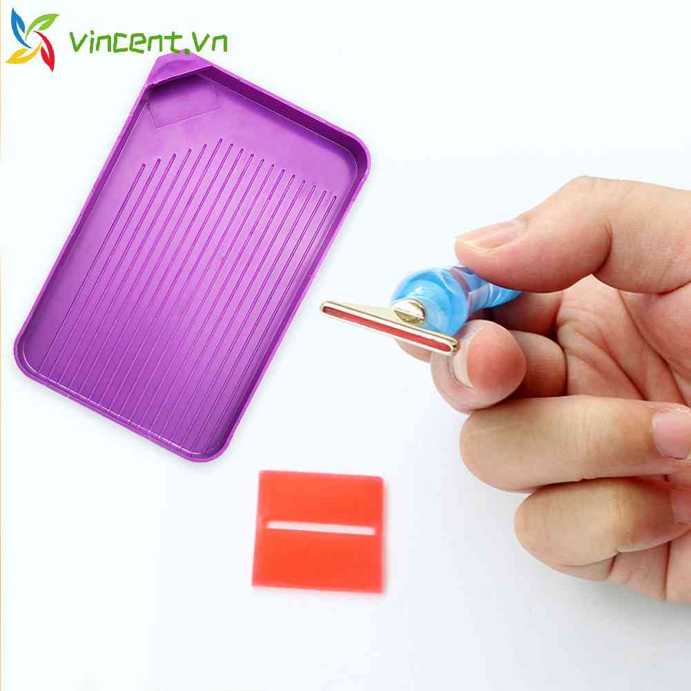 Phụ Kiện Khay Nhựa Và Phễu 5D Tự Làm Tranh Đính Đá