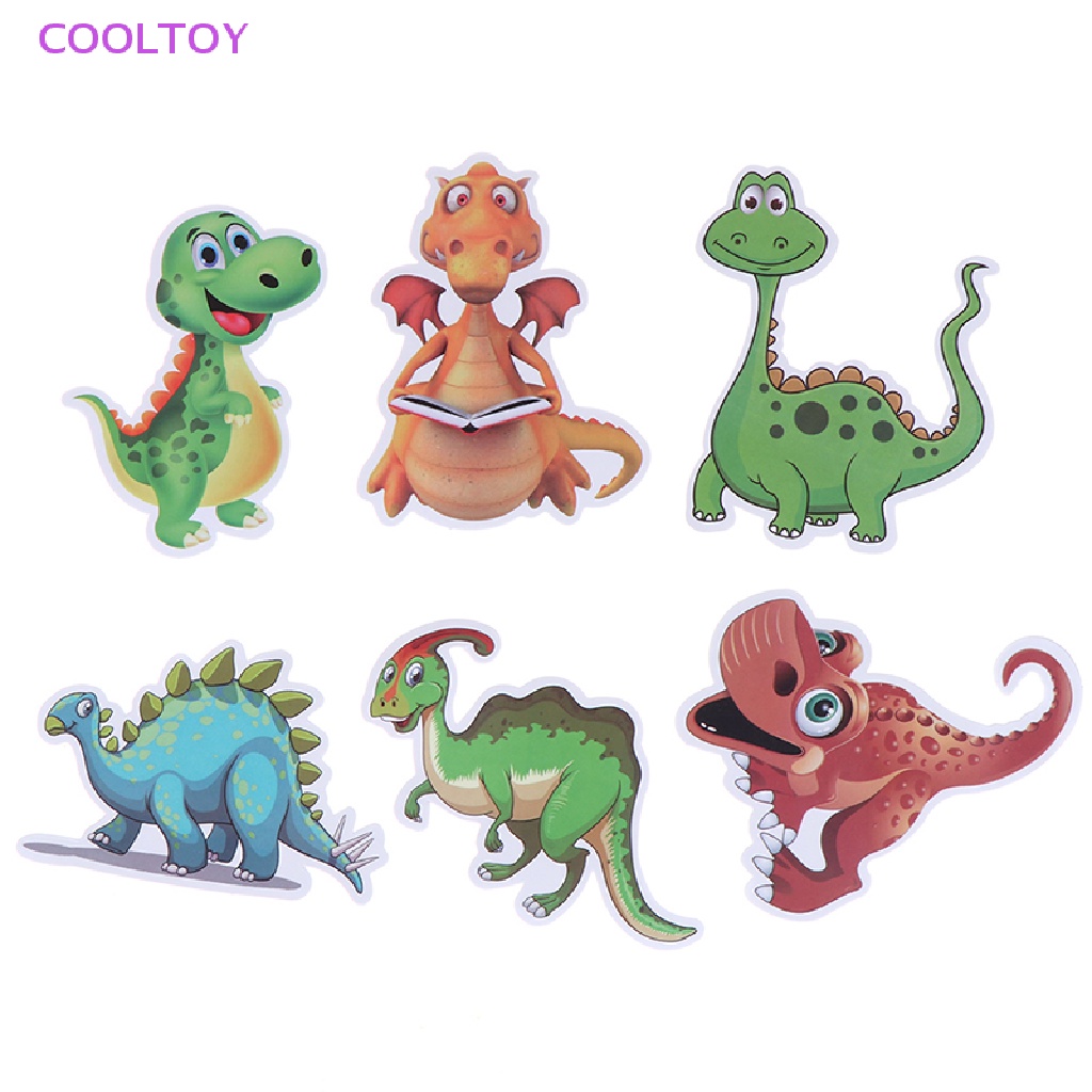 Cooltoy Set 50 Sticker Khủng Long Hoạt Hình Trang Trí Sổ Tay Ghi Ta