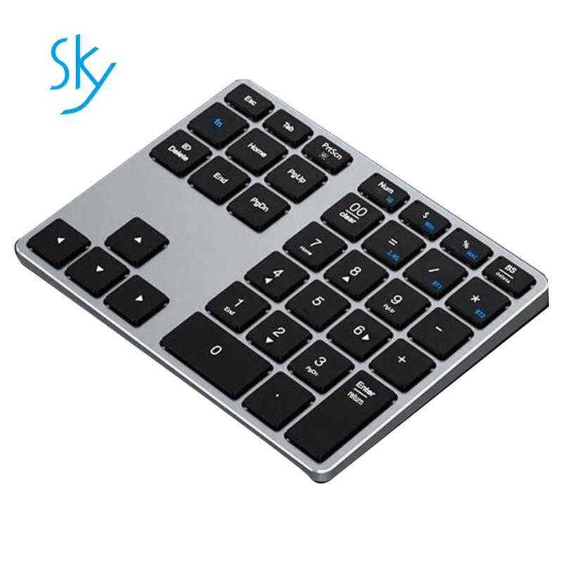 1 Bộ Bàn Phím Số 35 Phím Bluetooth Di Động Cho Laptop, Mac, PC, Desktop