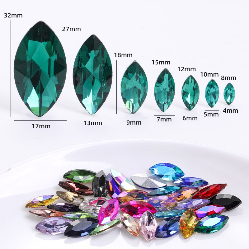 Đá Mắt Ngựa 13 * 27mm 17 * 32mm Tự Trang Trí Quần Áo