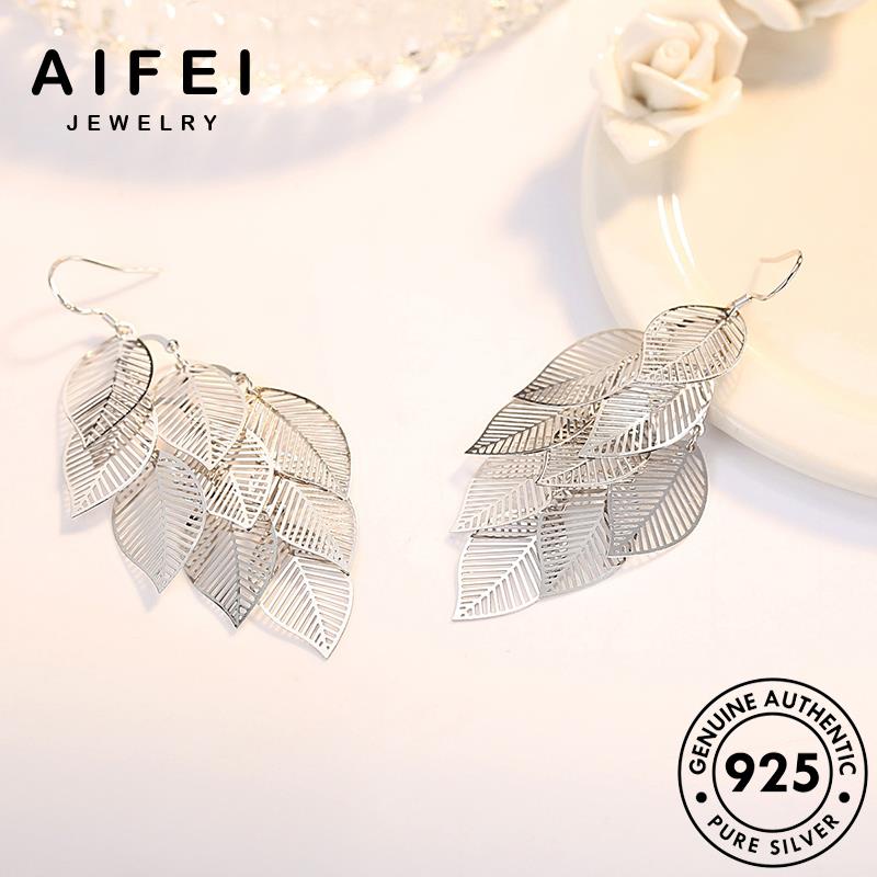AIFEI JEWELRY fengye xỏ su thật tai quốc điệu bông vành hàn kiện tròn nguyên khuyên 925 sức bản trang phụ bạc tua thời nữ Thời sành E460