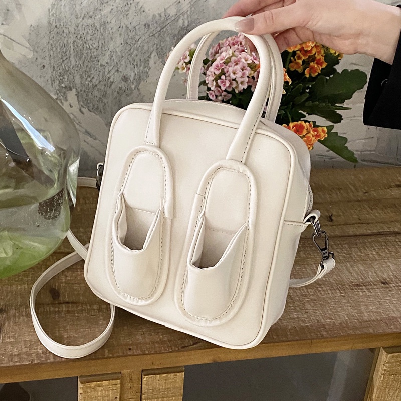 MISCHA Túi Đeo Chéo Vai Hình Vuông Nhỏ Màu Trơn Thiết Kế Di Động Mới Cho Nữ