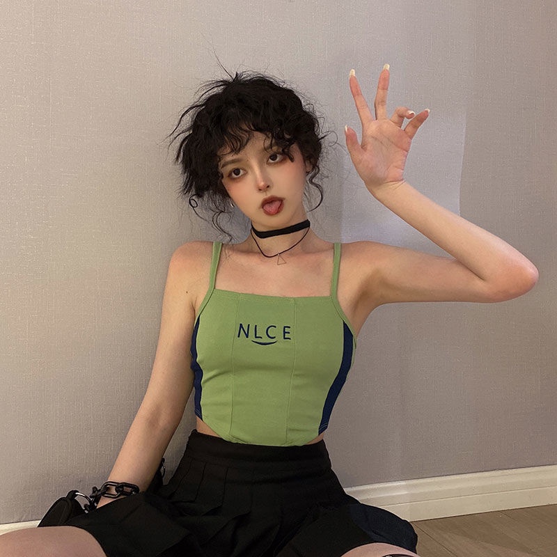 Áo Hai Dây Ôm Dáng Phong Cách Mỹ Thời Trang Cho Nữ