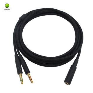 Dây cáp nối dài tai nghe chơi game 2 trong 1 3.5mm cho hyperx cloud ii / alpha- / cloud flight / core