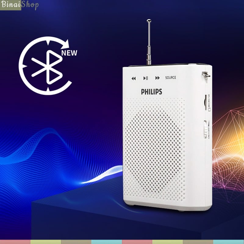 Máy Trợ Giảng Philips SBM210 , Có Bluetooth, Công Suất Lớn 15W Cho Giảng Dạy, Bán Hàng, Hướng Dẫn Viên