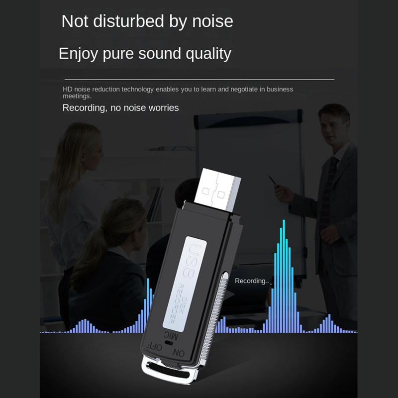 Usb Ghi Âm Giọng Nói Kỹ Thuật Số Có Thể Sạc Lại Cho Cuộc Họp / Phỏ