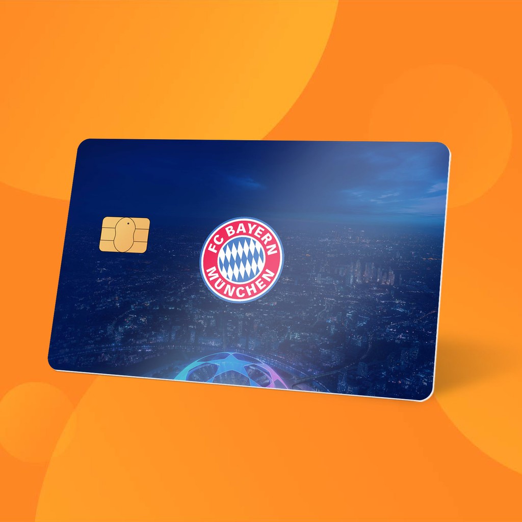 Skin Card UCL Club - Miếng Dán ATM, Thẻ Xe, Thẻ Từ, Thẻ Chung Cư - Chất Liệu Chống Xước - Chống Nước