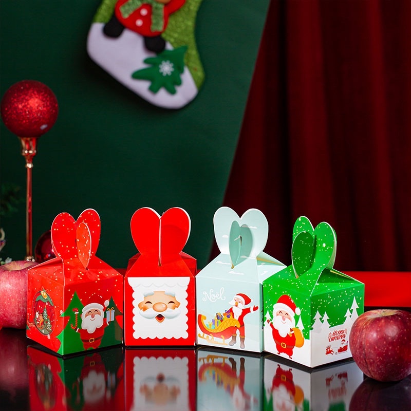 Hộp quà noel trang trí đựng quà vỏ hộp hàng loại 1 giáng sinh trộn mẫu khác nhau