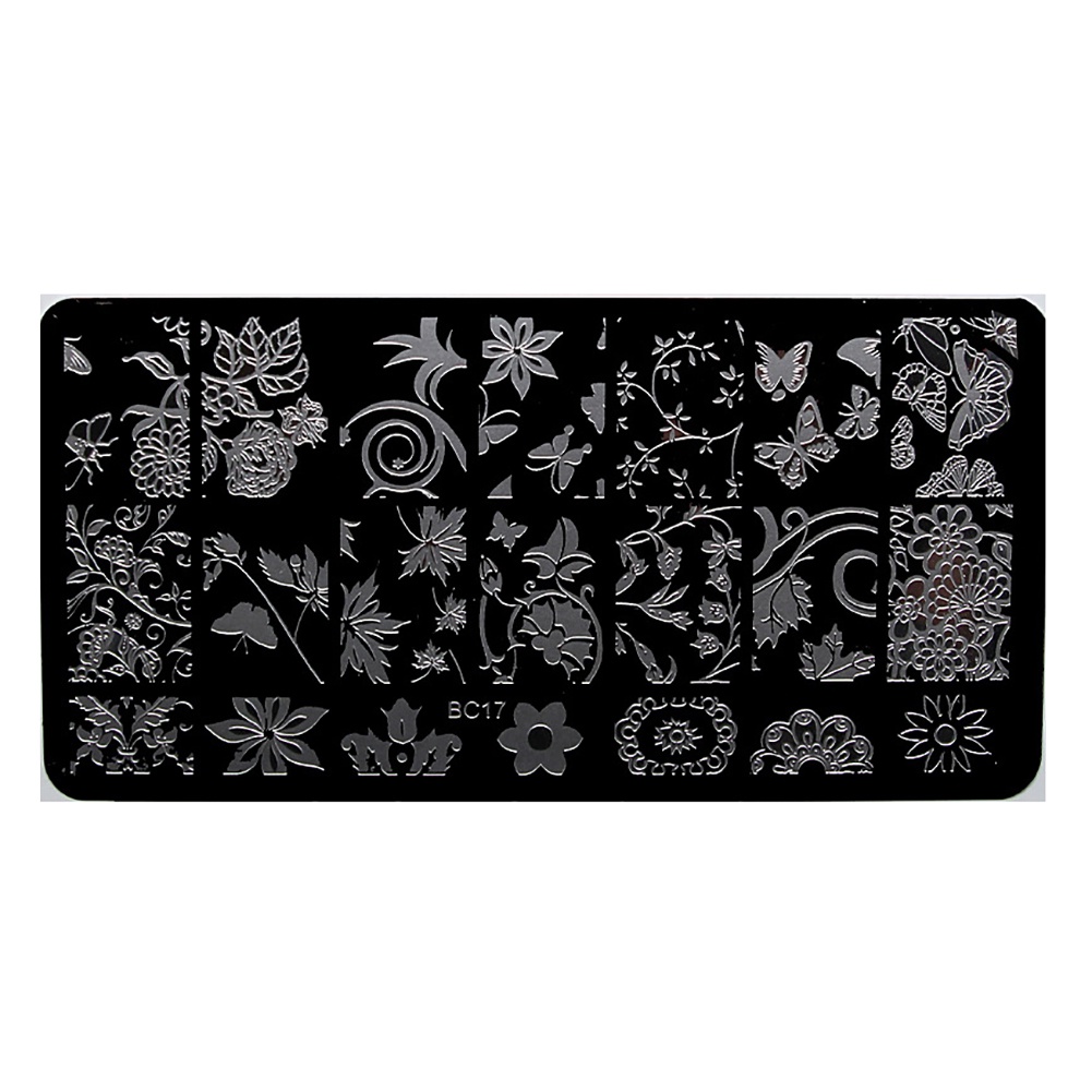 Khuôn Trang Trí Móng Tay Hình Hoa Và Bướm Thời Trang