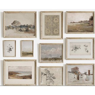 Tranh Vải canvas Treo Tường Phong Cách Đồng Quê Pháp Cổ Điển