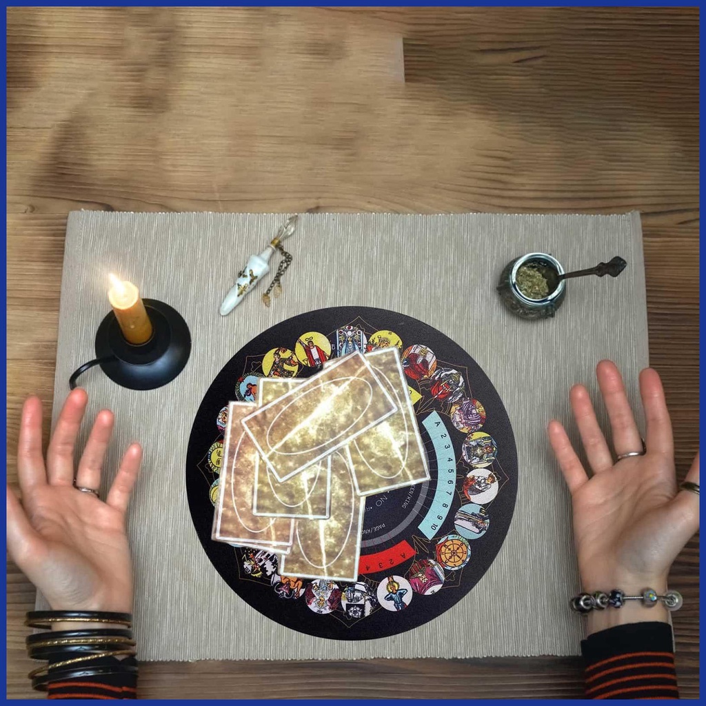 Bói toán mat tarot card khăn trải bàn con lắc siêu hình ban con lắc unqiue món quà phù thủy để chữa bệnh tâm linh aiavn aiavn