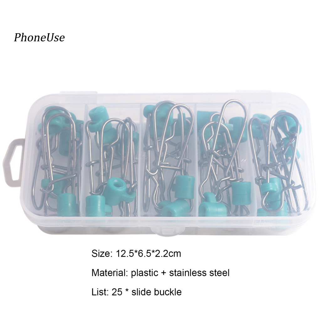 Pu Set 25 Phụ Kiện Câu Cá Bằng Thép Không Gỉ